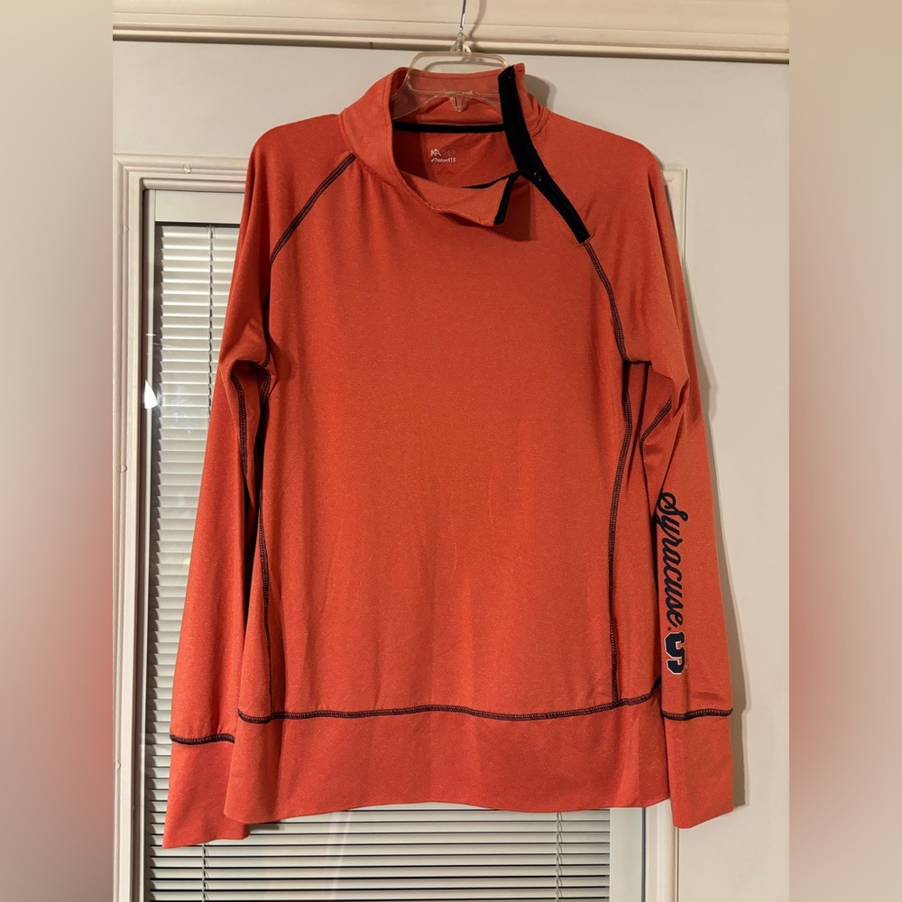 🍊 Syracuse Long Sleeve Pullover Top - Orange